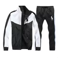 Tracksuit polo sport windproof top blanc